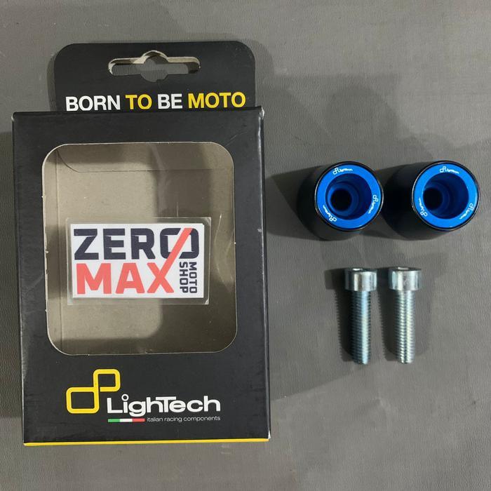 Bar End Jalu Stang Lightech Racing Italy Kawasaki M8 Baut 12 Biru