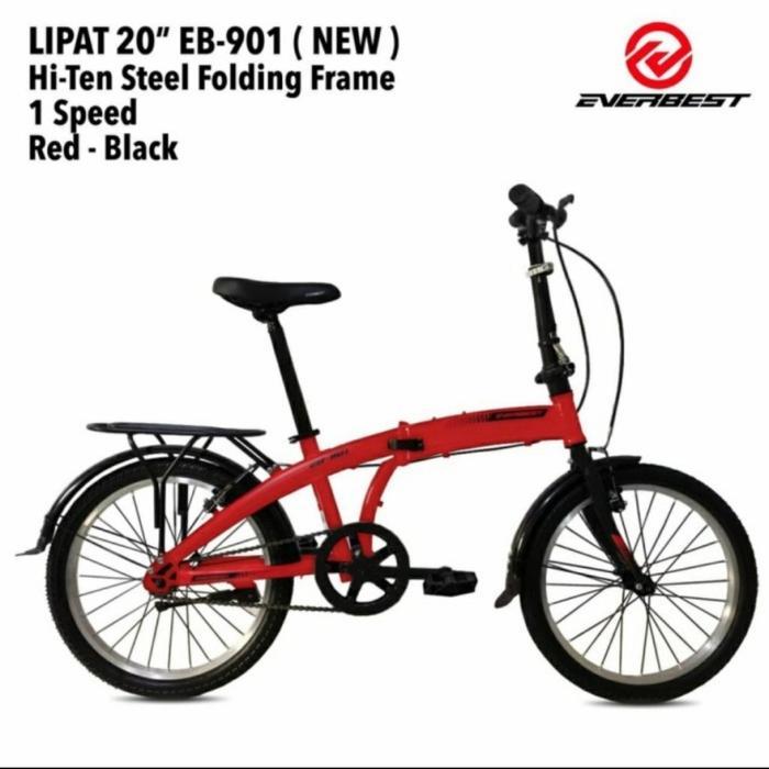Sepeda Lipat 20 Inc Everbest Velag Alloy Ada Boncengan Dan Spakbor