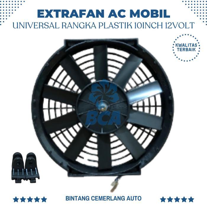 "New" EXTRAFAN 10 inch AC Mobil Rangka Plastik Extra Fan AC 10 Inci