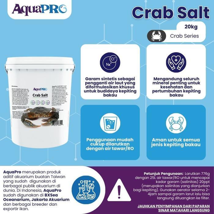 AquaPro Crab Salt 20kg/44.09lbs