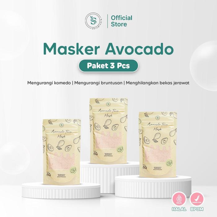 Bundling Masker Organik Avocado Skindivore Fullsize 60gr BPOM