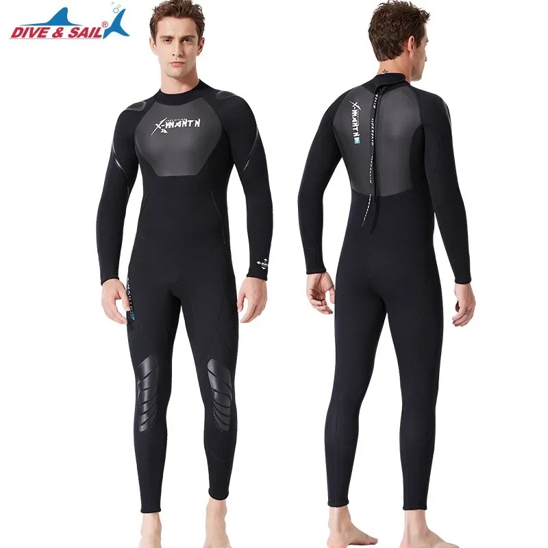 1.5mm Mens Triathlon Wetsuit Neoprene Long Sleevele One Piece Wetsuit Ultra Elastic Open Water