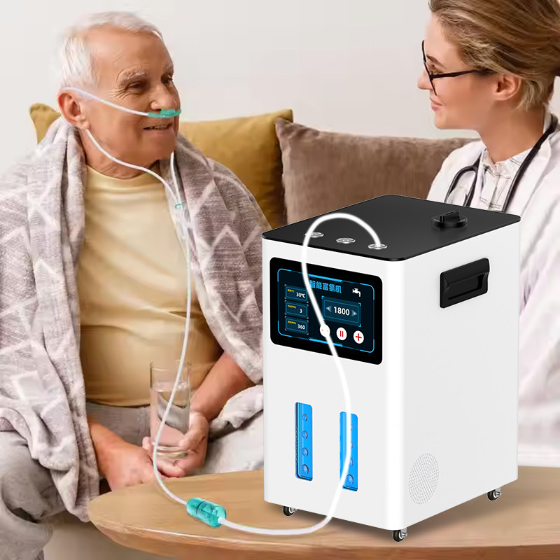Multifunctional Hydrogen Generator 1200ML1800ML Hydrogen Inhalation Machine H2 O2 HHO Double Outlet