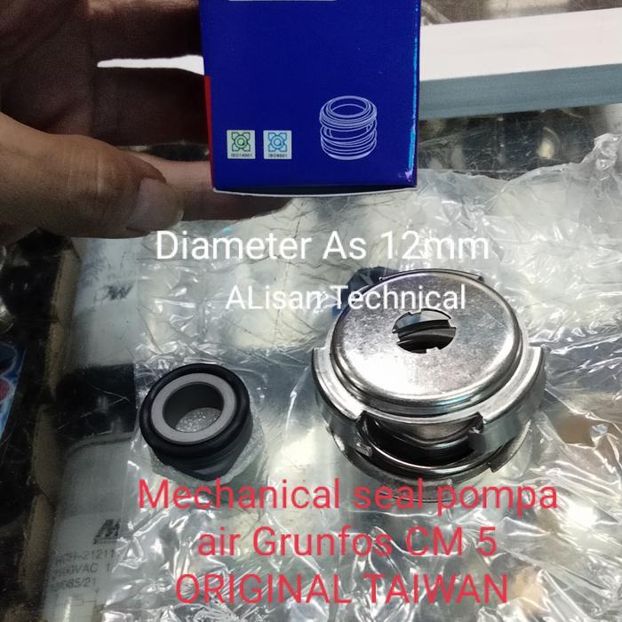 Sil Mechanical Seal Pompa Air Grundfos Cm 1/3/5 Original Taiwan