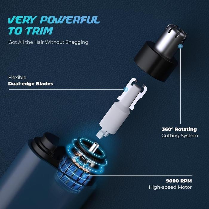 Pencukur Bulu Hidung Nose Trimmer Elektrik Alat Cukur Bulu Hidung Pembersih Bulu Hidung Trimmer Mini
