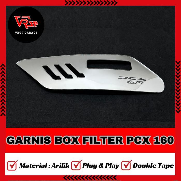 Garnis Box Filter Pcx 160 2021-2026/ Garnish Tutup Hawa Pcx 160
