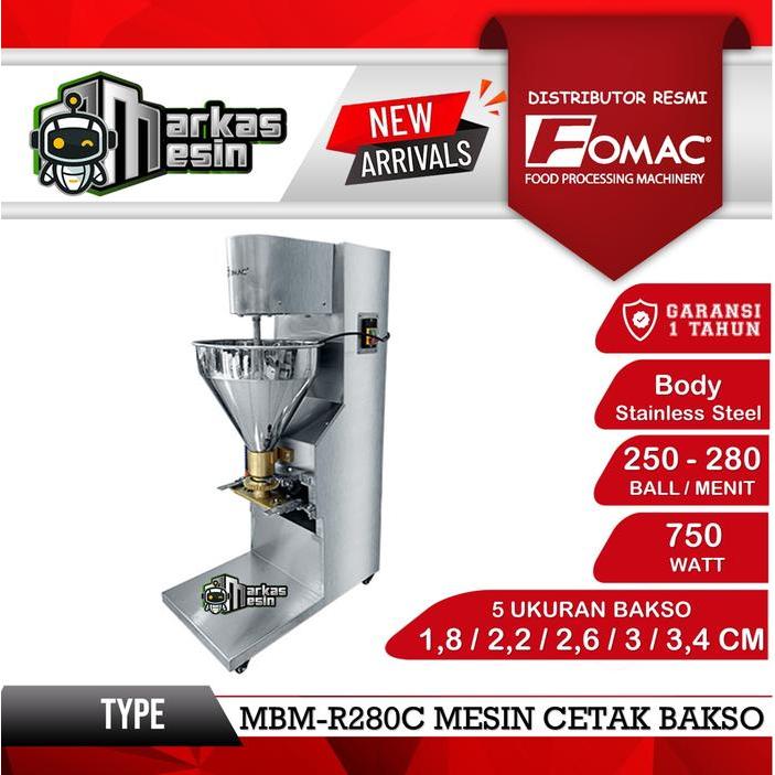 Mesin Cetak Baso MBM-R280C FOMAC Meatball Maker Mesin Cetak Bakso Pentol