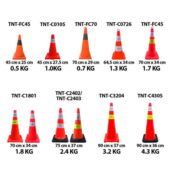 Safety Traffic Cone 90 cm Kerucut Lalu Lintas Tonata 3.2 Kg / Traffic Cone 90cm / Kerucut Pembatas