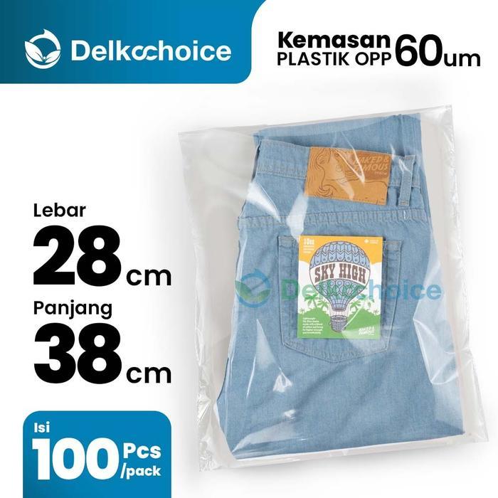 Stok Baru Kantong Plastik OPP Tebal / Kemasan Celana Baju Kaos / OPP Seal Lem