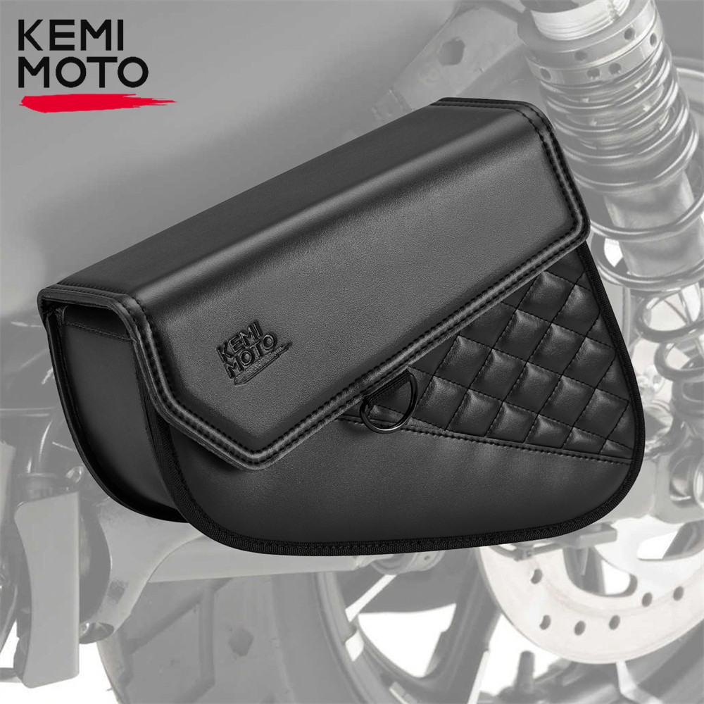 Motorcycle Saddlebag Side Tool Bag PU Leather Swingarm Bag For Sportster 883 1200 For Sportster Stre