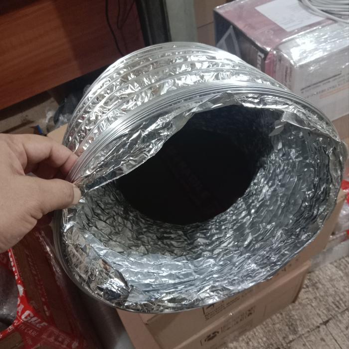 Flexible ducting 12 inch / flexible cerobong / pipa aluminium foil