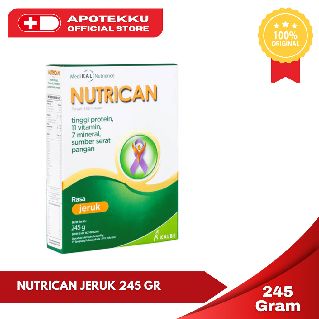 Nutrican Jeruk 245g - Susu Nutrisi Pasien Kanker