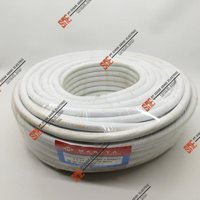 Murah Kabel Makita NYMHY NYYHY 4x2.5 ROLL 50M Putih