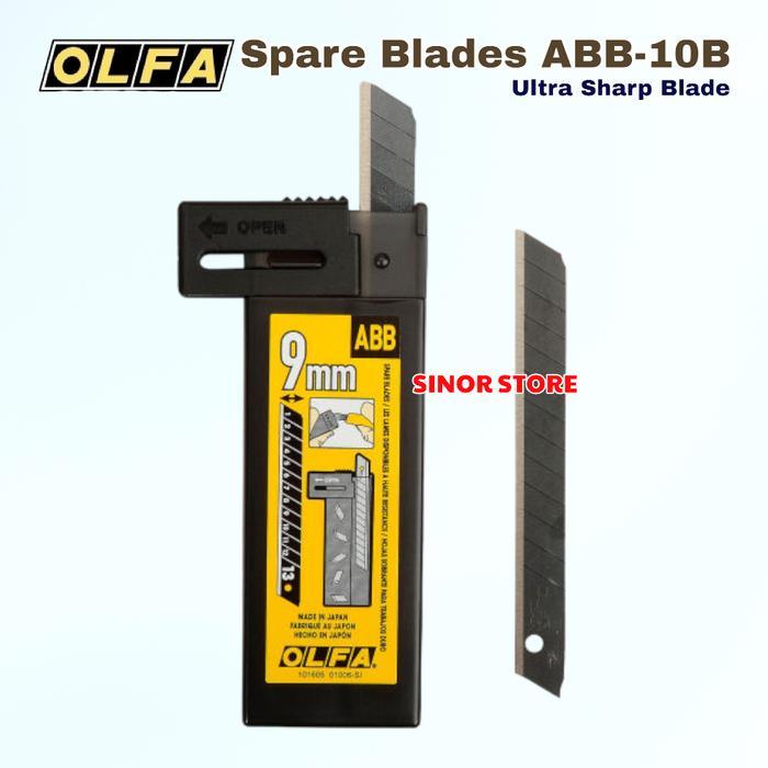 Olfa Refill Cutter 9Mm Spare Blade Abb-10B (10Pcs Per Pack)