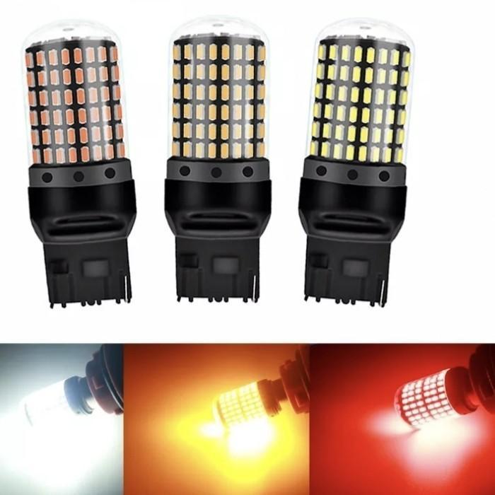 "New" Lampu SEIN Mundur T20 7440 7443 144 Led Super Terang