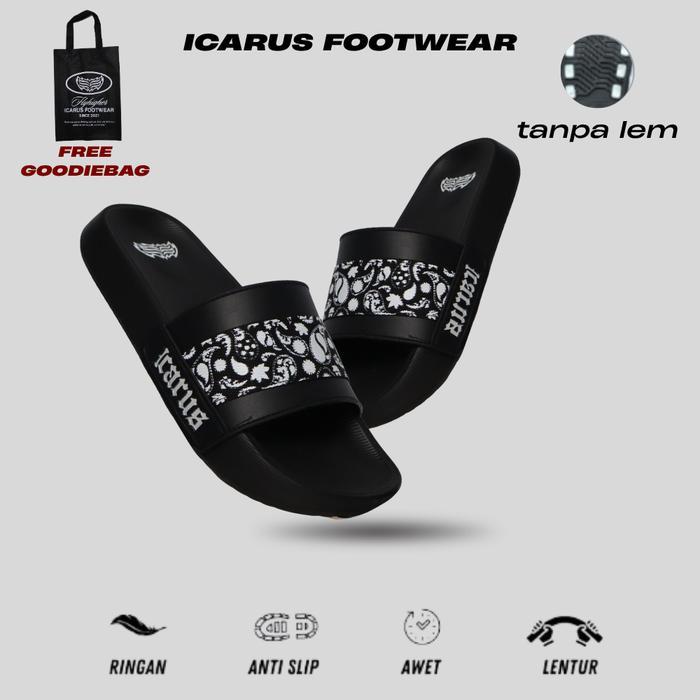 Aerostreet - Sandal Selop Pria Karet Eva Phylon Upper Lock System Anti Slip 39-43 Sendal Slop Casual