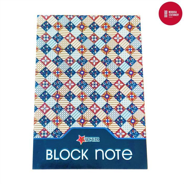 Block Note/Notepad/Notebook/Blocknote Newstar Batik A5 13,5x20 cm 20 lembar