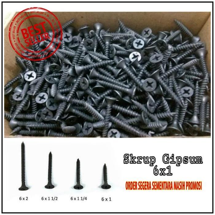 Promo Sekrup Gipsum 2,5cm / sekrup gipsum 1"- harga per dus