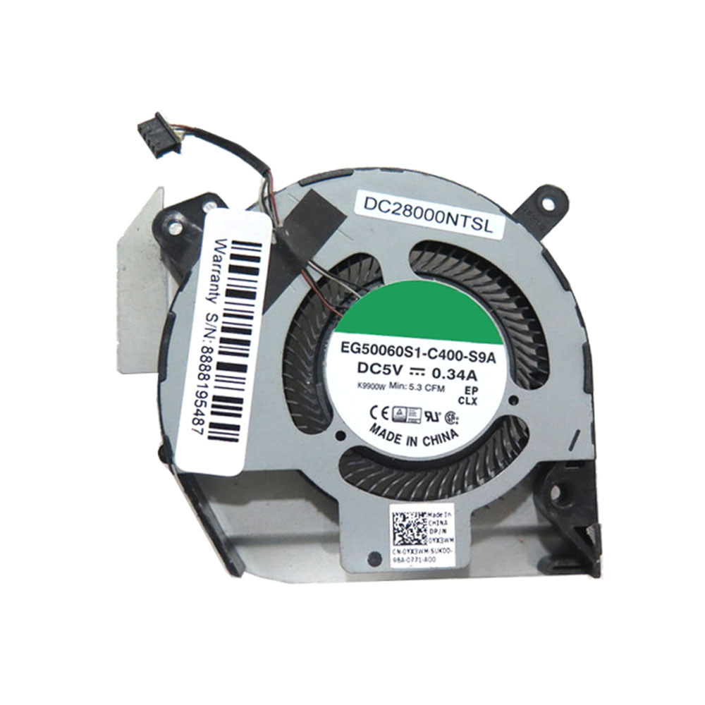 Laptop CPU Fan For DELL For Latitude 5401 0YX3WM YX3WM EG50060S1-C400-S9A DC5V 0.34A