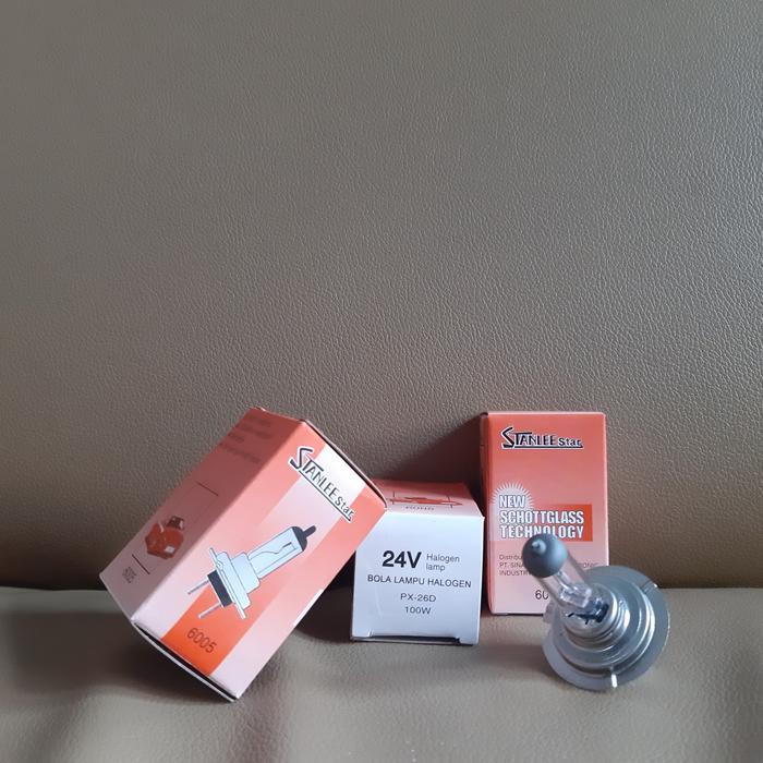 Lampu Bohlam Halogen Stanlee Star H7 24V - 100W (6005)