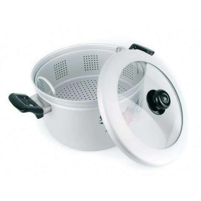 Panci Kukus / Steamer Rice cooker maspion 24cm (panca guna)