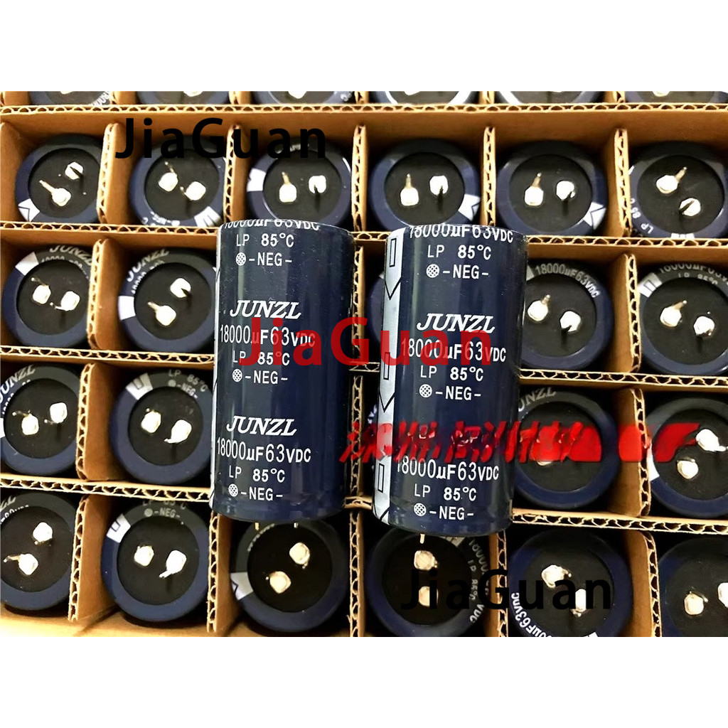 2PCS NEW JUNZL LP 63V18000UF 35X70MM Power amplifier filter electrolytic capacitor 18000UF/63V free