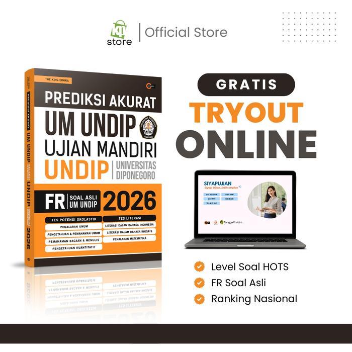 ASLI Kawan Pustaka - Buku Prediksi AkUM UNDIP 2026 - Ujian Mri Universitas Diponegoro READY STOCK