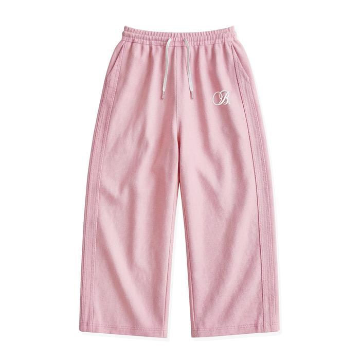 ASLI Baggy Pants Dauble Line Jeans West Pink Brainsgland READY STOCK