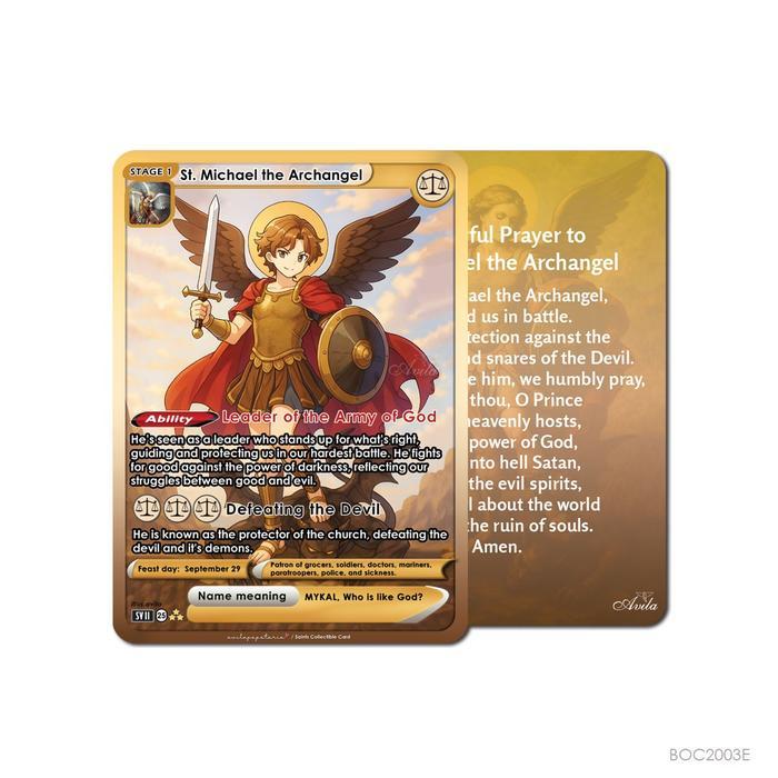 Kartu Doa St. Michael the Archangel - English Rohani Katolik