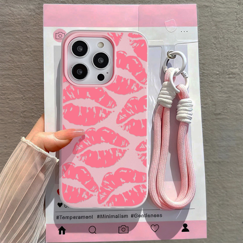 Bibir Merah Charm Jelly Case Vivo Y400 Y05 V60 Lite V70 Fe Y21D Y29 5G Z10R 5G Iqoo Z10 Lite Y19S Pr