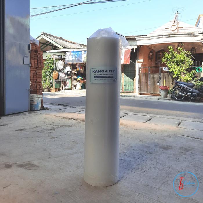 Fiber Pagar / Penutup pagar Putih Polos Kanolite TEBAL (0,8mm)