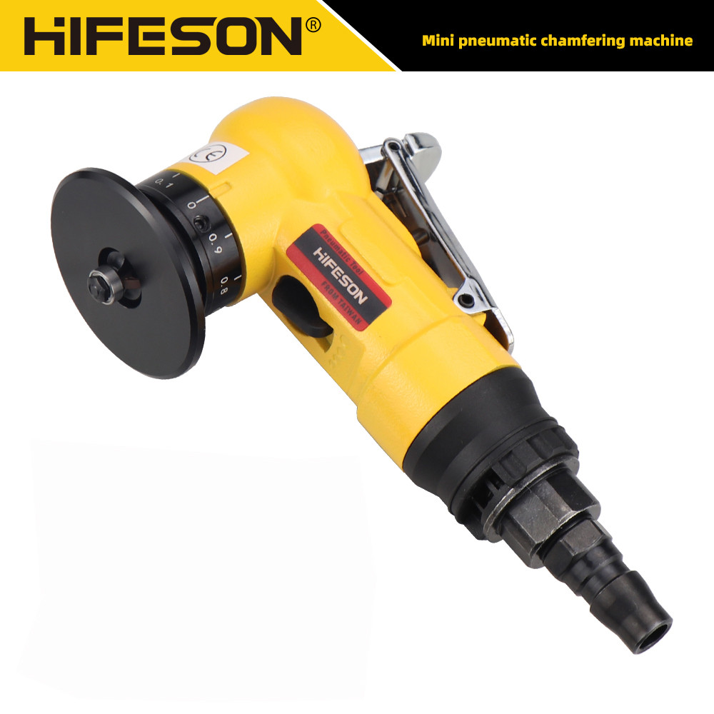 HIFESON Air Mini Chamfering Tool 45 Degree Chamfering Metal Machine Arc Pneumatic Beveling Machine