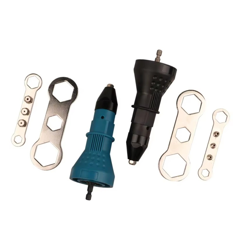 1 Pcs Electric Rivet Nut Gun Riveting Tool Cordless Rivet Drill Adapter Electric Rivet Gun