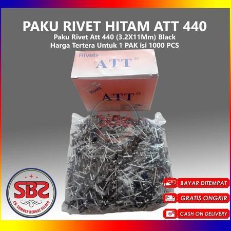 Att Paku Rivet 435, 440 Dan 550 Hitam 1 Box Isi 1000 Pcs Hitam - Paku Rivet Hitam