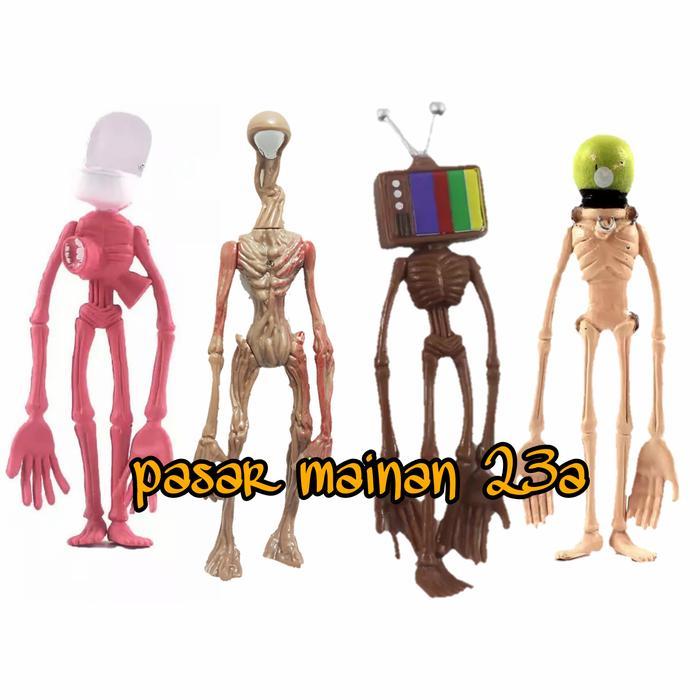 Ready Figure Siren Head horror Miniatur pajangan topper/mainan siren head