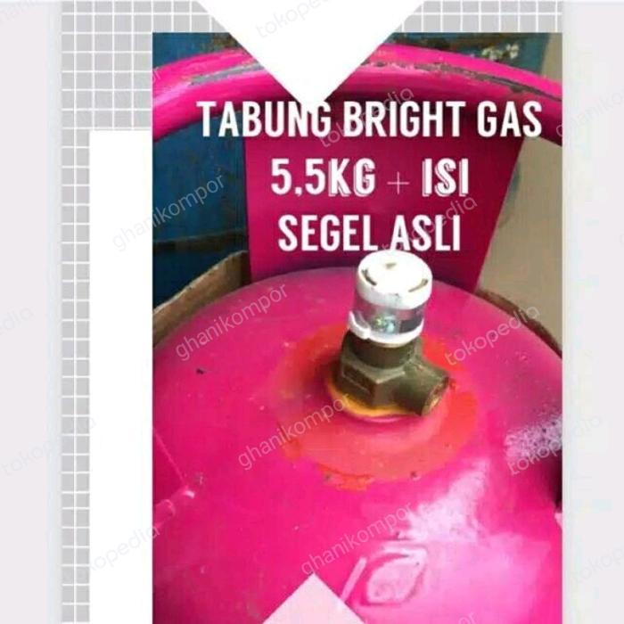 tabung gas lpg 5.5 kg / tabung bright gas / tabung pink + isi