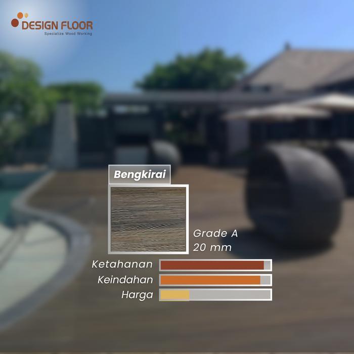 N3W Decking Kayu Bengkirai Grade A 2940-390