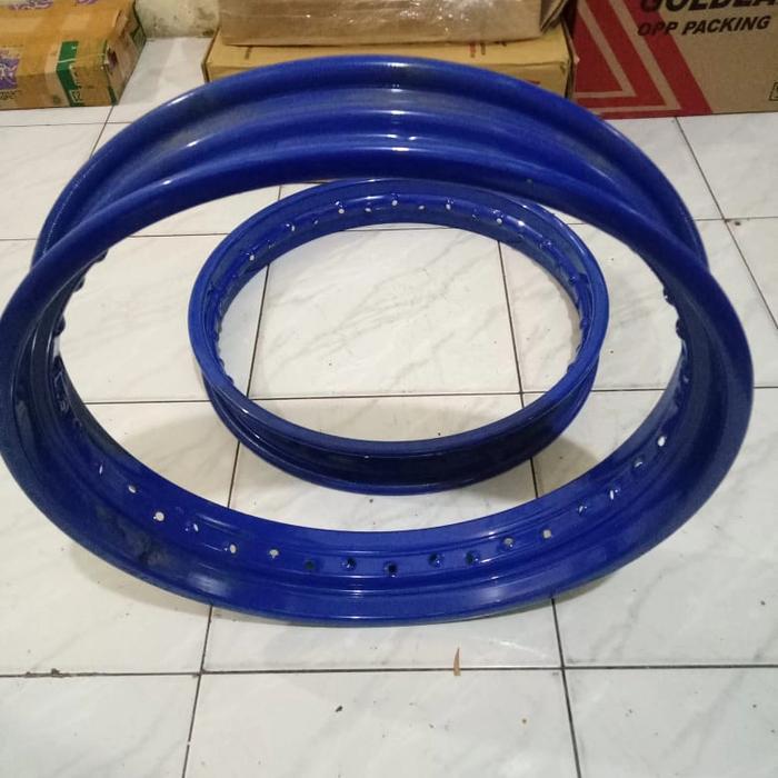 Paketan Pelek Besi Did Ukuran 185 Dan 250 Ring 17 Warna Biru Hole 36