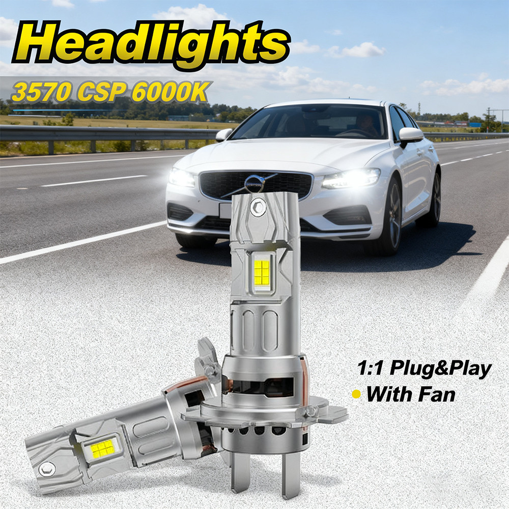 2Pcs High Quality 30000LM 150W H7 H4 H11 9005 9006 Led Lights For Car CSP Headlight Bulb 6500K Day
