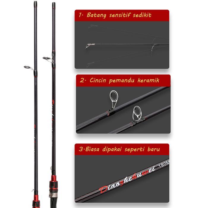 Maguro Fishing - Joran Pancing Set 1.65M 1.8M 2.1M Joran Dan 7.2:1 Reel Bc Joran Casting Set Joran