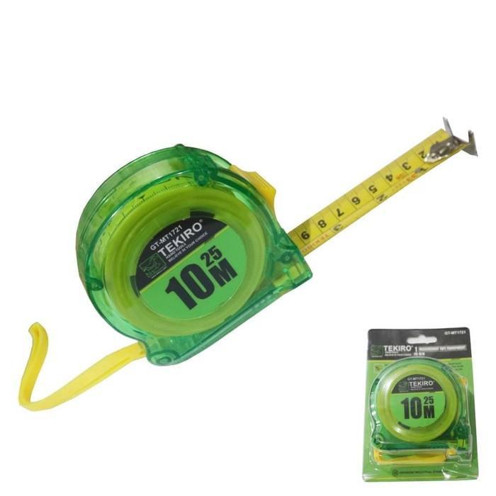 Tekiro Meteran 10M Transparant / Meteran Tangan / Meteran Roll 10Meter