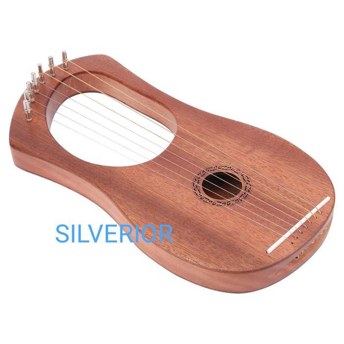 Alat musik petik lyre harpa kecapi dawai mini