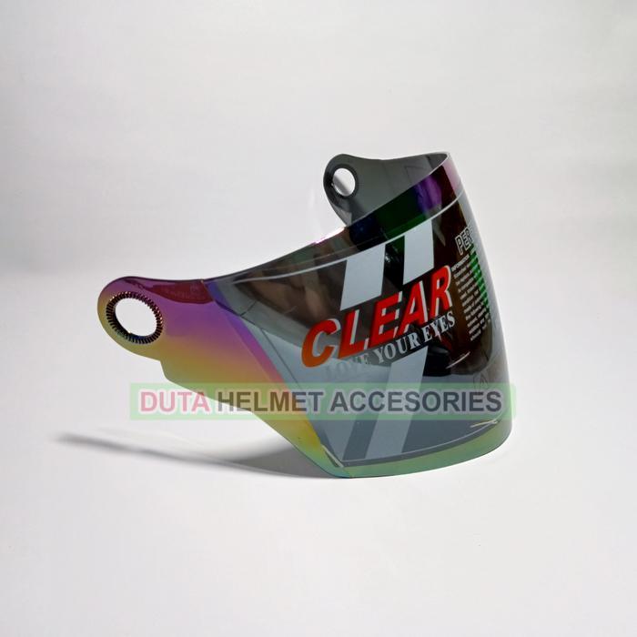 Kaca Helm G2 Exterminator - Visor Helmet Helm G2 Innovator Warna Pelangi Bening Hitam