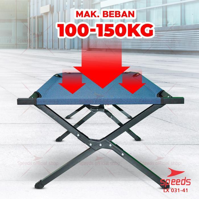 SPEEDS Tempat Tidur Velbed Camping Ranjang Portable Kursi Lipat Tidur 031-41