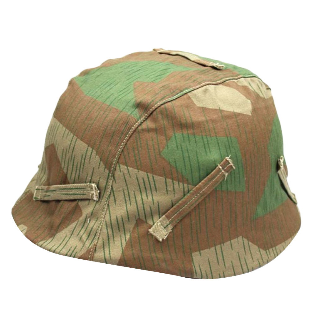 Camo Head Cover Repro WW2 German M35 M40 M42 Helmet Cover Sports Headwear Outdoor Sports