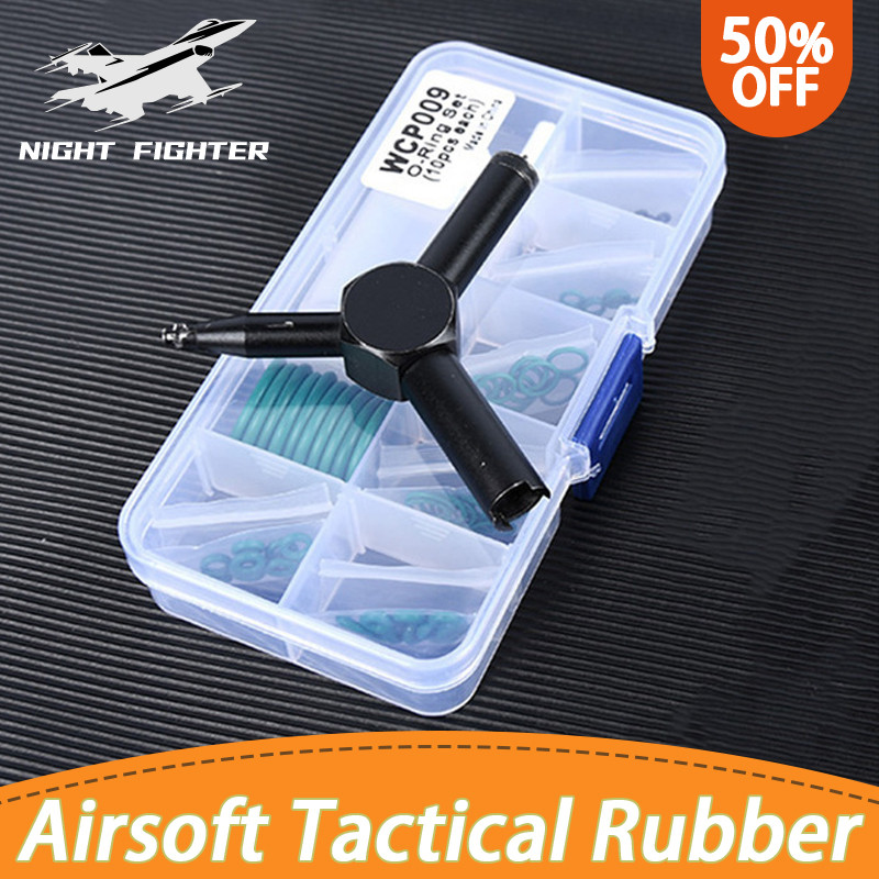 BESTPRICE Airsoft Tactical Rubber O Ring Set Flat Silicone Fluorine Seal Gasket GBB Glock 17 19 Gree