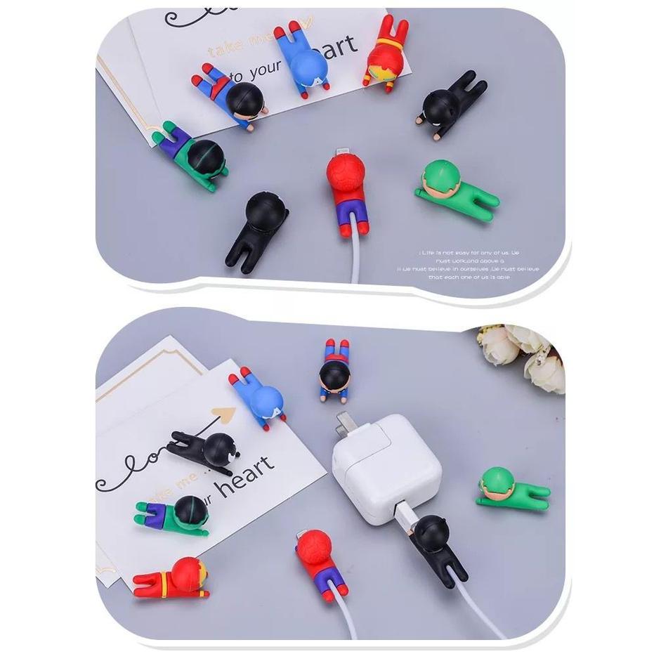 Cable Bite Pelindung Ujung Kabel Cable Protector Disney Marvel Stich