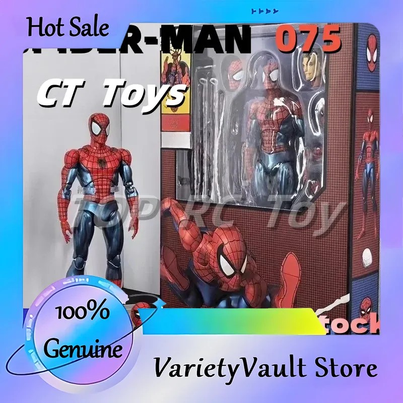 CT Toys SpiderMan Mafex 075 Action Figure - the Amazing Spiderman Comic Ver Mafex 185 Collectible
