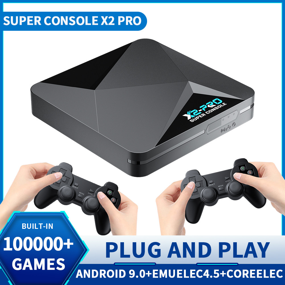 KINHANK Retro Video Game Console Super Console X2 Pro with 90000 Video Games for PS1/DC/MAME/SS with