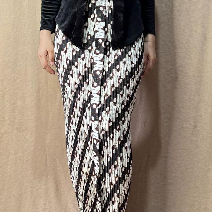 Rok plisket batik parang BAGONG /rok plisket batik/rok kondangan murah
